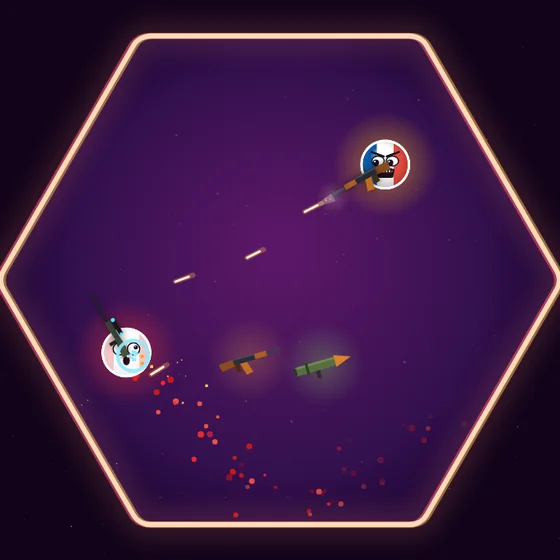 Hexagon arena, Sunset theme