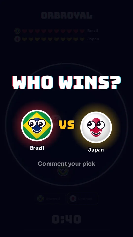 The who-wins prediction card